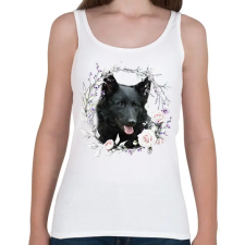 PRINTFASHION mudi kutyus - női - Női atléta - Fehér női trikó