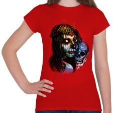 PRINTFASHION Muerte lite - Női póló - Piros női póló