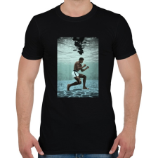 PRINTFASHION Muhammad Ali - Férfi póló - Fekete férfi póló