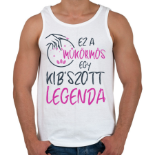 PRINTFASHION Műkörmös - Férfi atléta - Fehér atléta, trikó