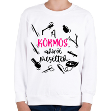 PRINTFASHION Műkörmös, Műköröm, Körmös, Köröm - Gyerek pulóver - Fehér gyerek pulóver, kardigán