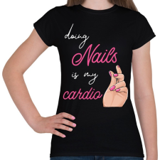 PRINTFASHION Műkörmös - Női póló - Fekete női póló