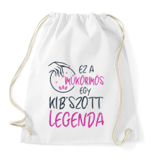 PRINTFASHION Műkörmös - Sportzsák, Tornazsák - Fehér tornazsák