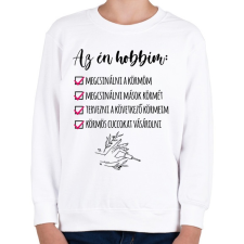 PRINTFASHION Műköröm - Gyerek pulóver - Fehér gyerek pulóver, kardigán