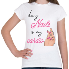 PRINTFASHION Műköröm - Női póló - Fehér női póló