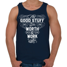 PRINTFASHION Munka - Férfi atléta - Sötétkék atléta, trikó