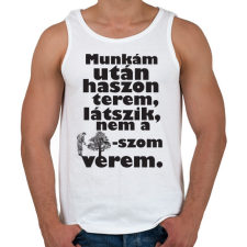 PRINTFASHION munkám után.b - Férfi atléta - Fehér atléta, trikó