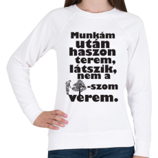 PRINTFASHION munkám után.b - Női pulóver - Fehér