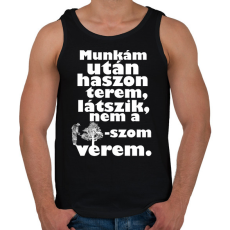 PRINTFASHION munkám után.w - Férfi atléta - Fekete