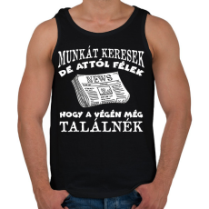 PRINTFASHION MUNKÁT KERESEK - Férfi atléta - Fekete