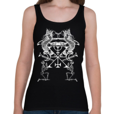 PRINTFASHION Murmur pecsétje - Okkult Design - Női atléta - Fekete női trikó