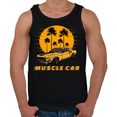 PRINTFASHION muscle car - Férfi atléta - Fekete