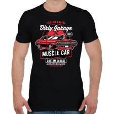 PRINTFASHION Muscle car - Férfi póló - Fekete férfi póló