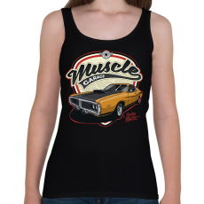 PRINTFASHION muscle car - Női atléta - Fekete