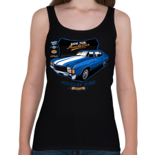 PRINTFASHION muscle car - Női atléta - Fekete női trikó