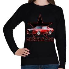 PRINTFASHION Muscle car - Női pulóver - Fekete női póló