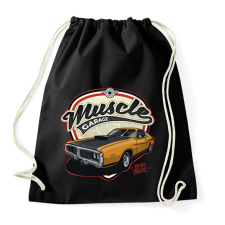 PRINTFASHION muscle car - Sportzsák, Tornazsák - Fekete tornazsák