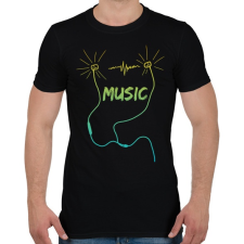 PRINTFASHION music - Férfi póló - Fekete férfi póló