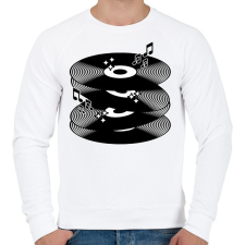 PRINTFASHION music - Férfi pulóver - Fehér férfi pulóver, kardigán