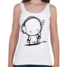 PRINTFASHION Music - Női atléta - Fehér