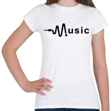 PRINTFASHION music - Női póló - Fehér