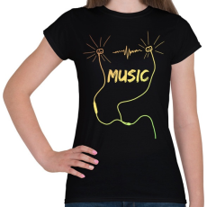 PRINTFASHION music - Női póló - Fekete