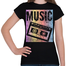 PRINTFASHION music - Női póló - Fekete női póló