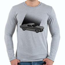 PRINTFASHION mustang - Férfi hosszú ujjú póló - Sport szürke férfi póló