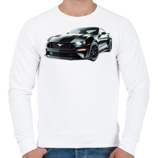PRINTFASHION Mustang - Férfi pulóver - Fehér
