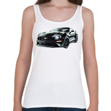 PRINTFASHION Mustang - Női atléta - Fehér női trikó