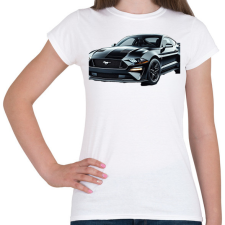 PRINTFASHION Mustang  - Női póló - Fehér női póló