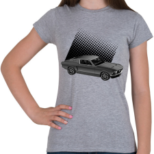 PRINTFASHION mustang - Női póló - Sport szürke női póló