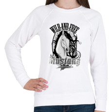 PRINTFASHION mustang - Női pulóver - Fehér