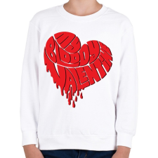 PRINTFASHION My Bloody Valentine - Gyerek pulóver - Fehér gyerek pulóver, kardigán