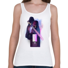 PRINTFASHION My favorite casette - Női atléta - Fehér női trikó