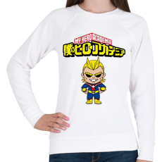 PRINTFASHION My hero academia All Might - Női pulóver - Fehér