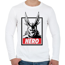 PRINTFASHION My Hero Academia - Férfi hosszú ujjú póló - Fehér férfi póló