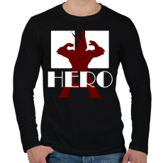PRINTFASHION My Hero Academia - Férfi hosszú ujjú póló - Fekete