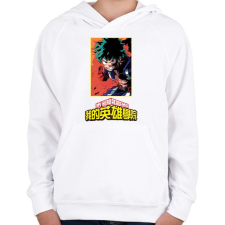 PRINTFASHION My Hero Academia - Gyerek kapucnis pulóver - Fehér gyerek pulóver, kardigán