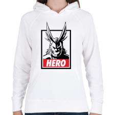 PRINTFASHION My Hero Academia - Női kapucnis pulóver - Fehér női pulóver, kardigán