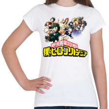 PRINTFASHION My hero academia - Női póló - Fehér női póló