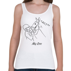 PRINTFASHION My life - Lovas minta - Női atléta - Fehér