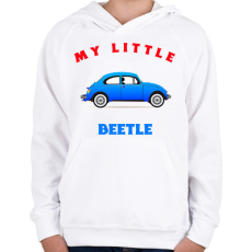 PRINTFASHION MY LITTLE BEETLE - Gyerek kapucnis pulóver - Fehér
