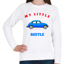PRINTFASHION MY LITTLE BEETLE - Női pulóver - Fehér női pulóver, kardigán