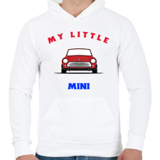 PRINTFASHION MY LITTLE MINI - Férfi kapucnis pulóver - Fehér férfi pulóver, kardigán