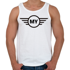 PRINTFASHION MY MINI - Férfi atléta - Fehér atléta, trikó