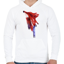 PRINTFASHION My only friend - Férfi kapucnis pulóver - Fehér férfi pulóver, kardigán