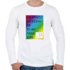 PRINTFASHION My passion - Férfi hosszú ujjú póló - Fehér férfi póló