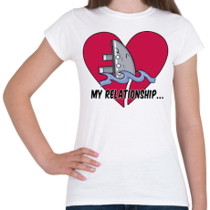 PRINTFASHION My relationship - Női póló - Fehér