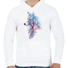 PRINTFASHION My roots - Férfi kapucnis pulóver - Fehér férfi pulóver, kardigán